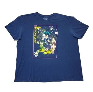 My Hero Academia Anime Size XXL Blue T-Shirt